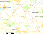 Map commune FR insee code 44014